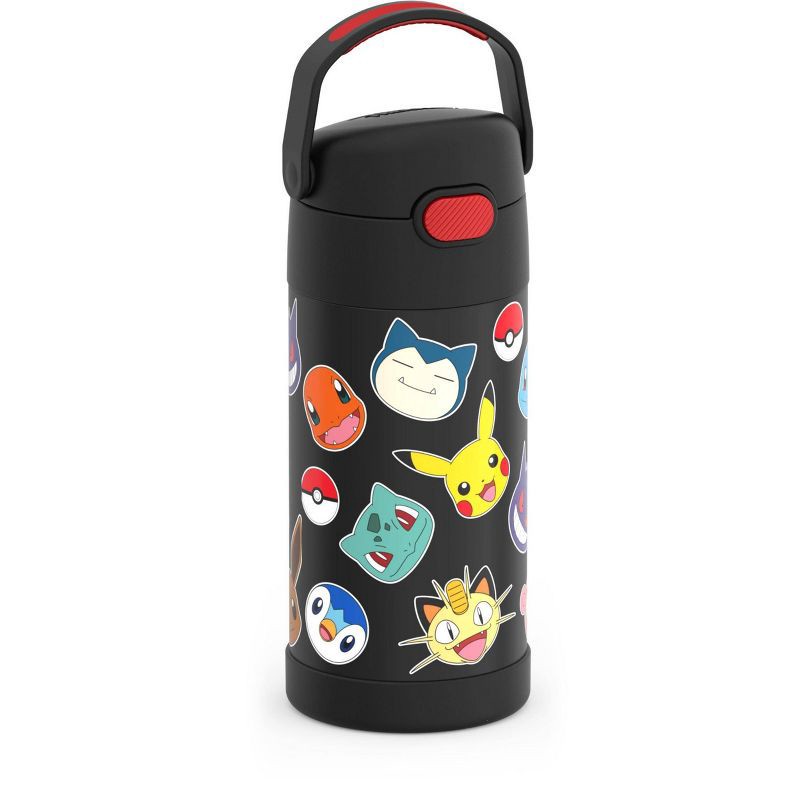 slide 2 of 9, Thermos Kids' 12oz Stainless Steel FUNtainer Water Bottle with Bail Handle - Pokemon, 12 oz