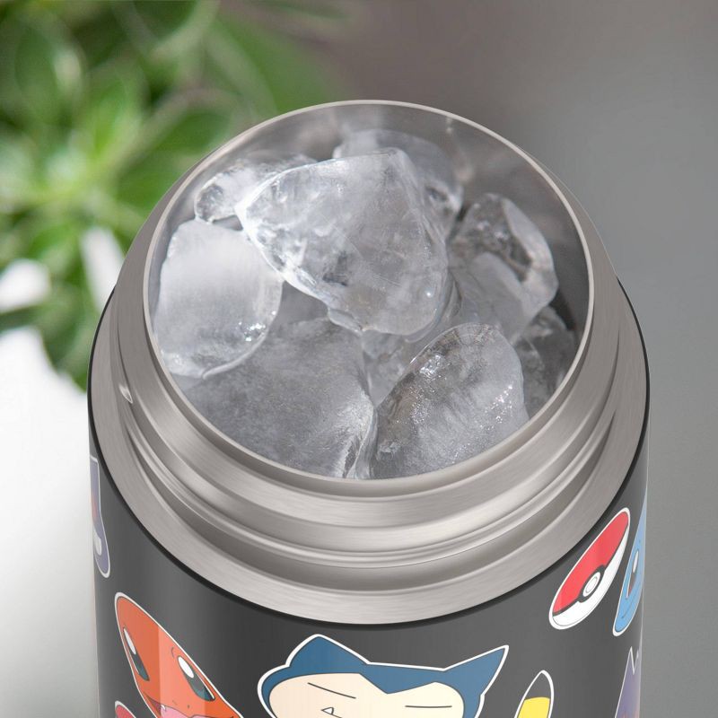 slide 8 of 9, Thermos Kids' 12oz Stainless Steel FUNtainer Water Bottle with Bail Handle - Pokemon, 12 oz