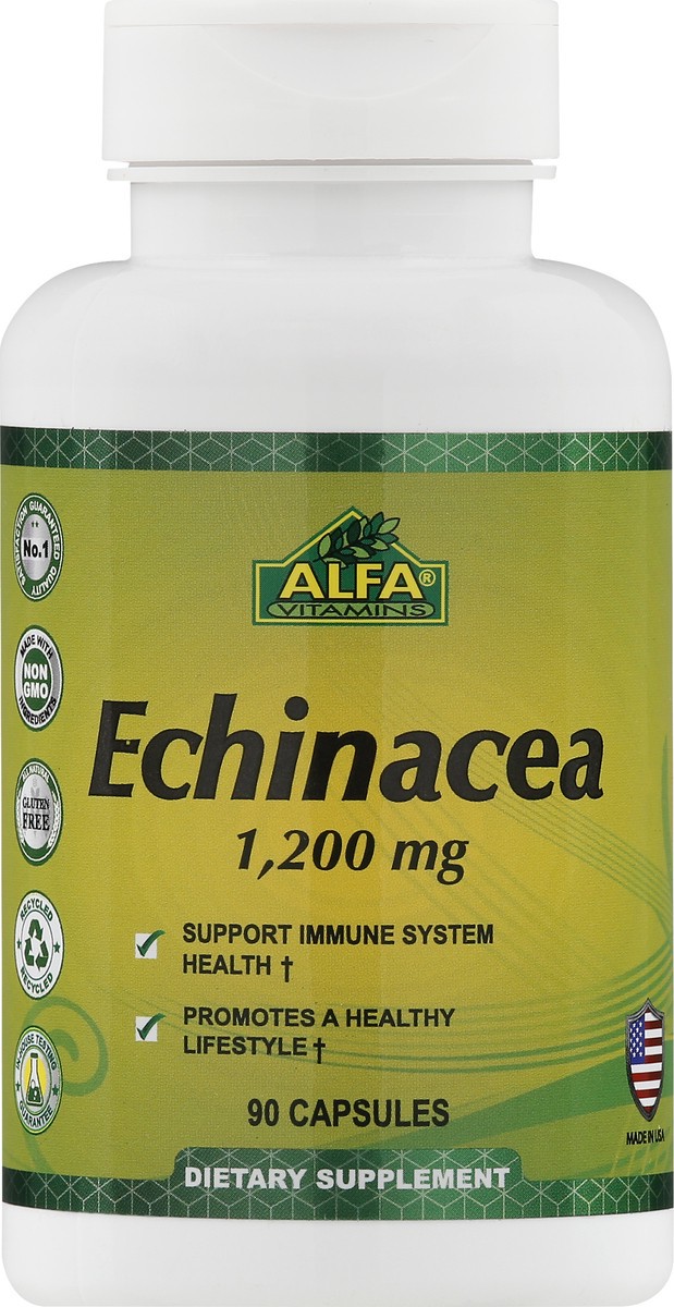 slide 4 of 12, Alfa Vitamins 1200 mg Echinacea 90 ea, 90 ct