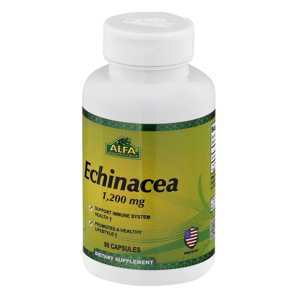 slide 10 of 12, Alfa Vitamins 1200 mg Echinacea 90 ea, 90 ct