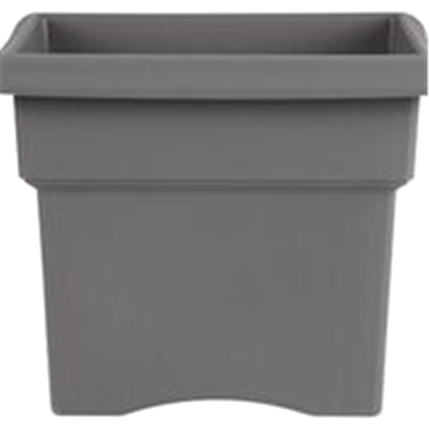 slide 1 of 1, Bloem Veranda Square Planter 14" Charcoal, 1 ct