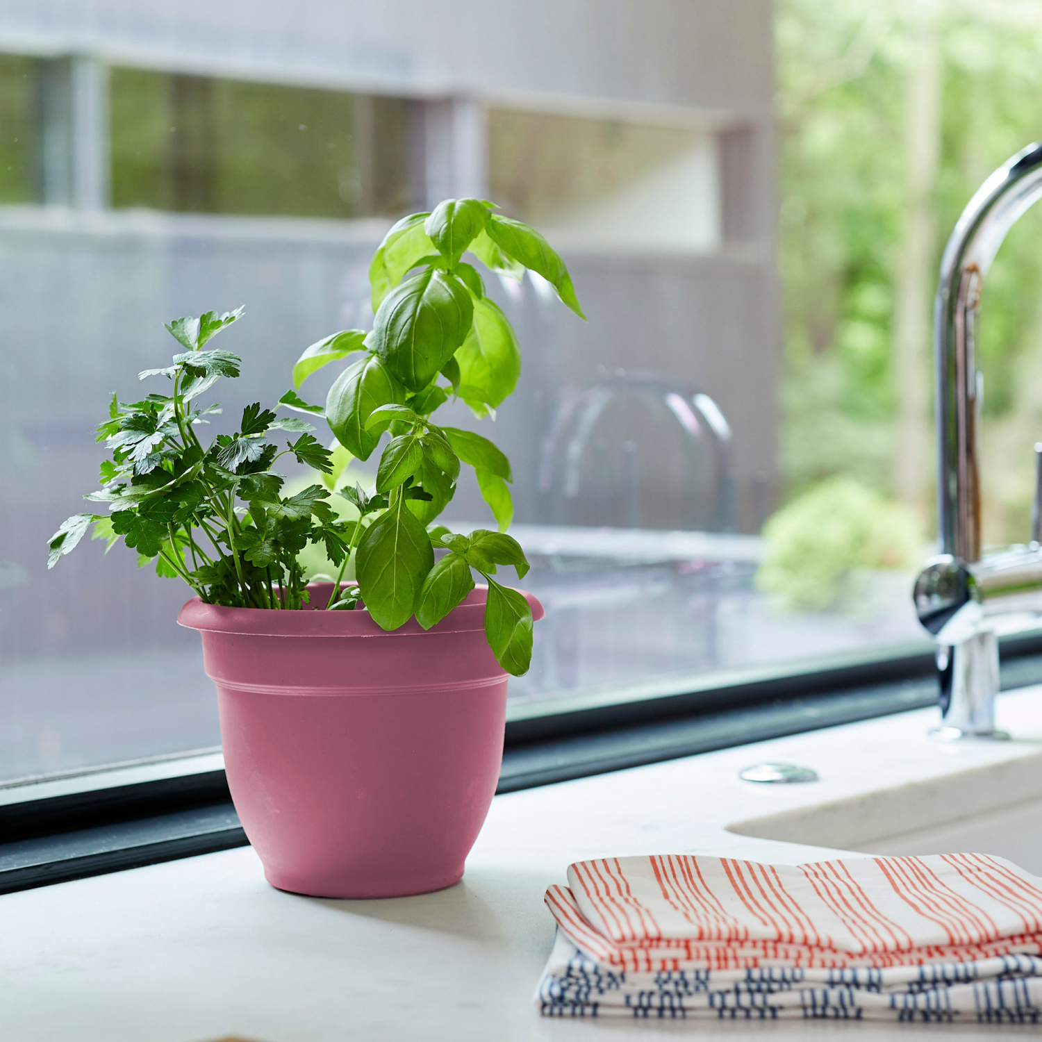 slide 2 of 2, Bloem Ariana 10 Inch Dusty Rose Planter, 1 ct