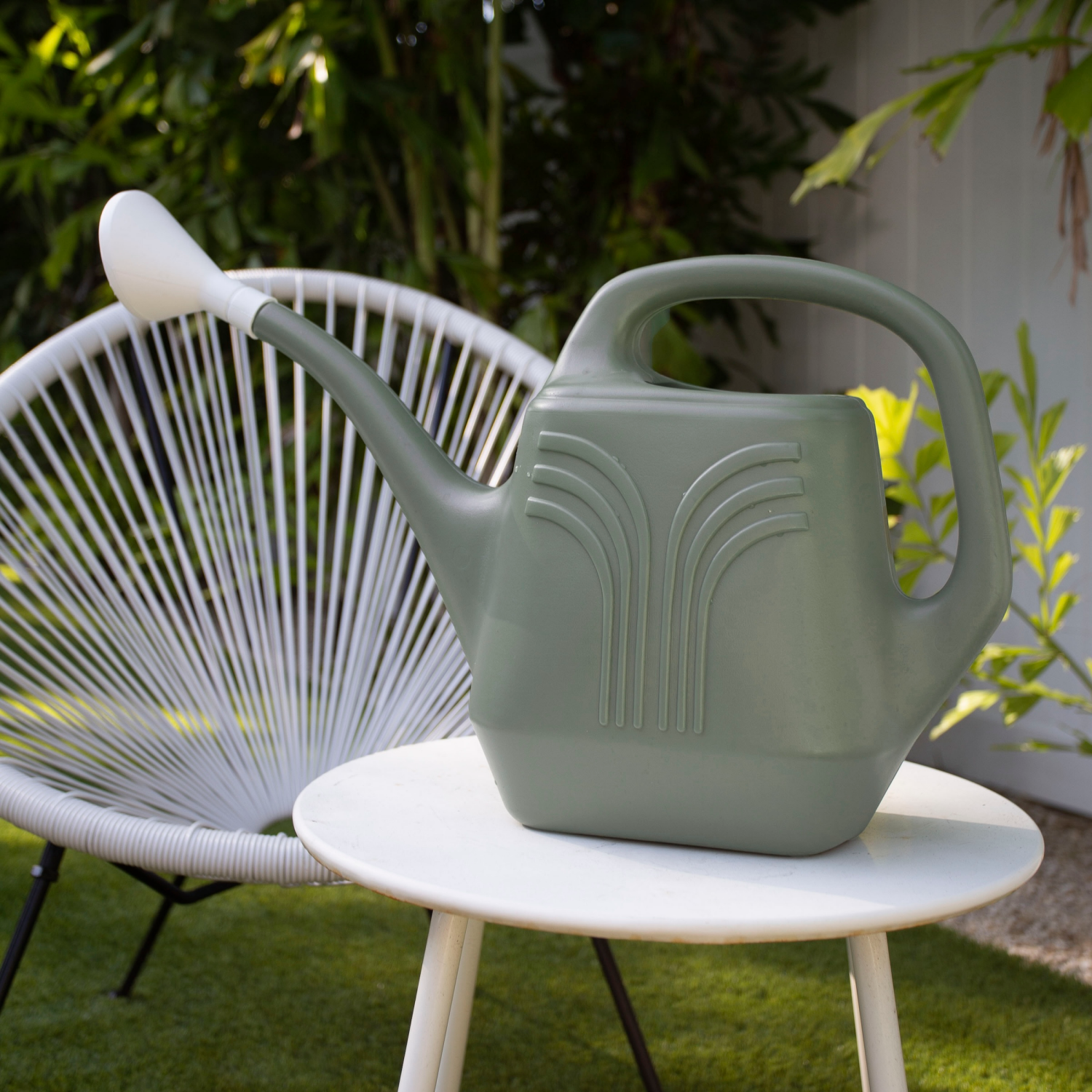 slide 2 of 2, Bloem Value Watering Can 2 Gallon Basil Green Color, 2 gal