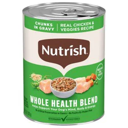 Rachael Ray Nutrish Chunks In Gravy Real Chicken and Veggies Recipe Wet Dog Food - 13oz