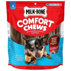 Milk-Bone Comfort Chews Beef Flavor Chewy Dog Treat - Small/Medium - 22.2oz/9ct
