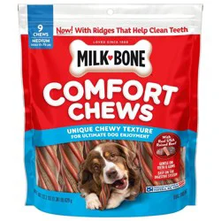 Milk-Bone Comfort Chews Beef Flavor Chewy Dog Treat - Small/Medium - 22.2oz/9ct