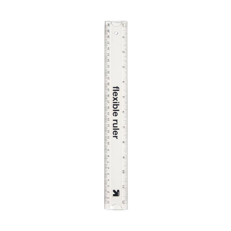 slide 1 of 3, 12" Flexible Ruler Clear - up&up™, 1 ct