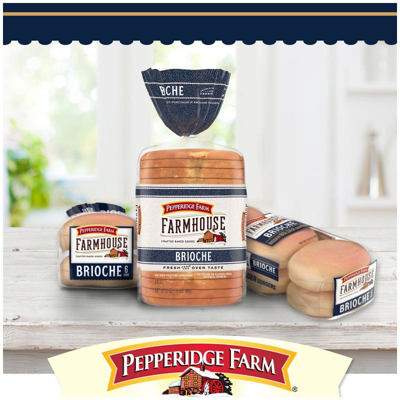 slide 4 of 8, Pepperidge Farm Farmhouse Brioche Bread - 22oz, 22 oz