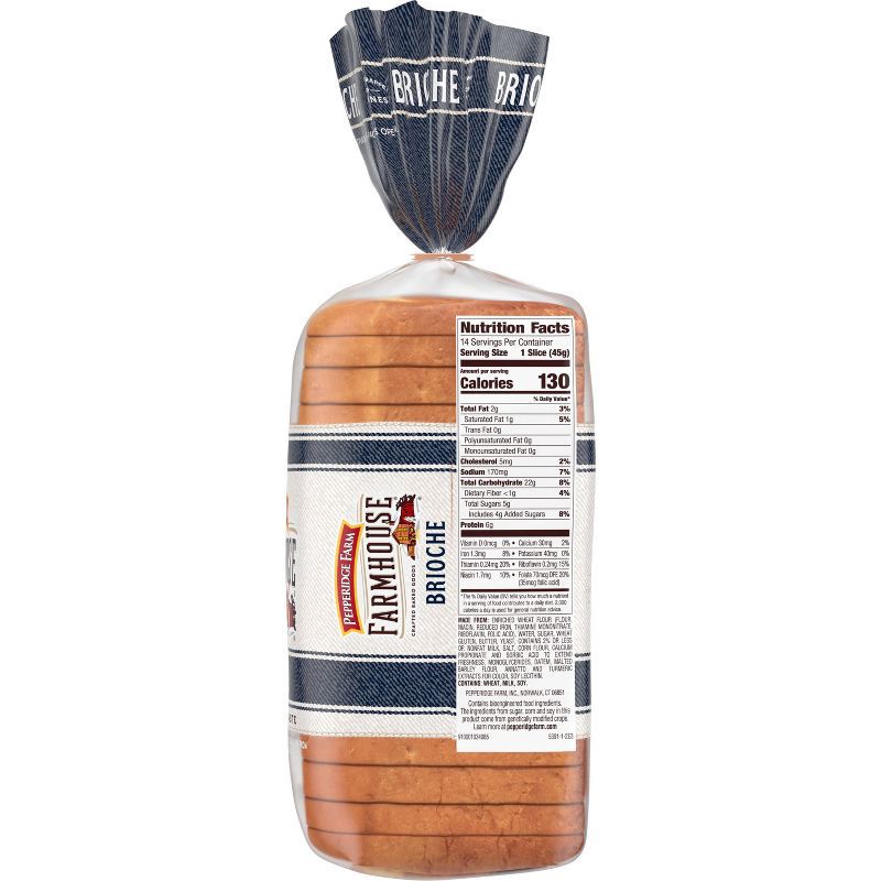 slide 6 of 8, Pepperidge Farm Farmhouse Brioche Bread - 22oz, 22 oz