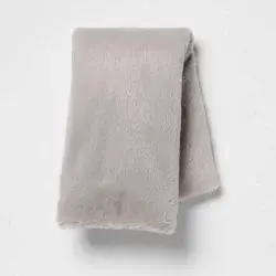 Plush Body Pillow Cover Gray - Room Essentials™