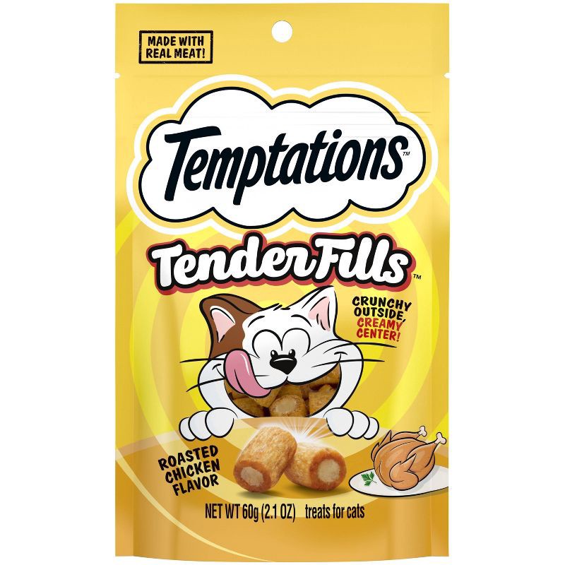 slide 1 of 11, Temptations Tender Fills Roasted Chicken Cat Treat - 2.1oz, 2.1 oz