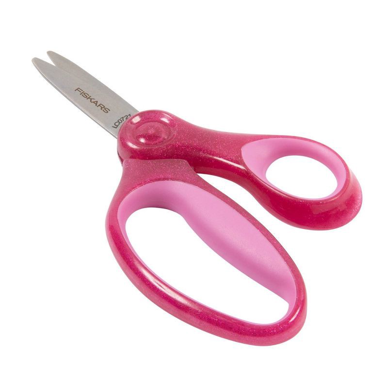 Fiskars Pink 5 Pointed Tip Kids Scissors