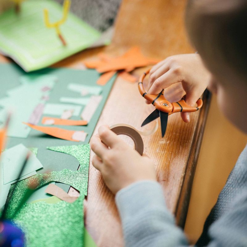 Fiskars 5" NonStick Sports Point Kids' Scissors Basketball 1 ct Shipt