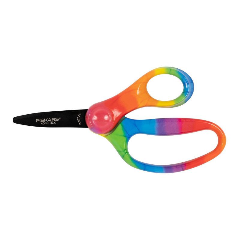 Fiskars 5in Pointed Designer Kids Scissor, Rainbow