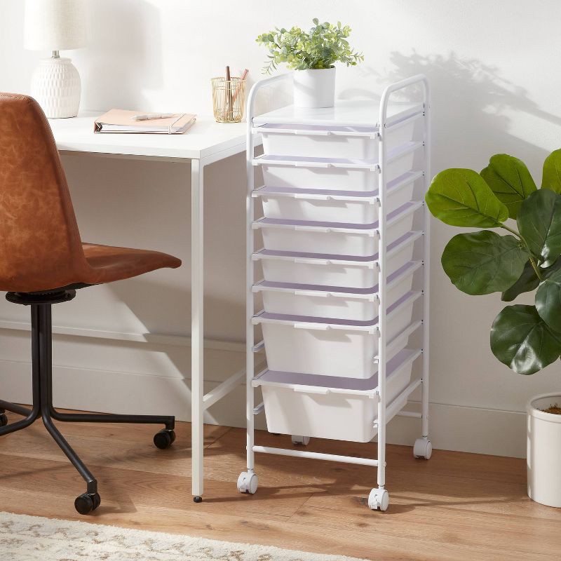 slide 2 of 3, 8 Drawer Storage Cart - Brightroom™, 1 ct
