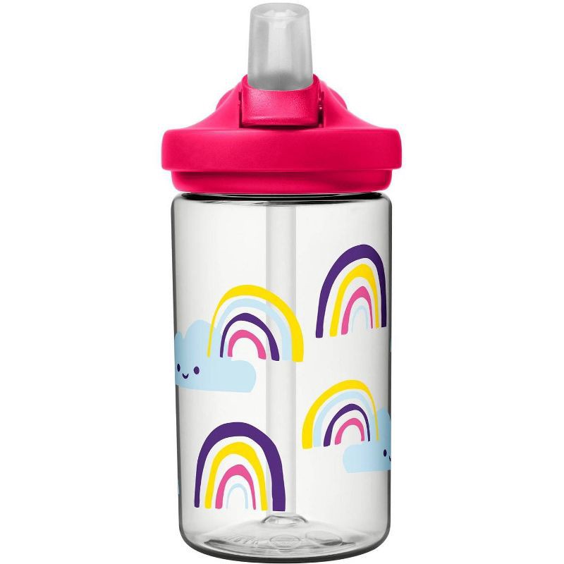 Summit Kids Water Bottle with Straw Lid - 14oz Unicorn Rainbows