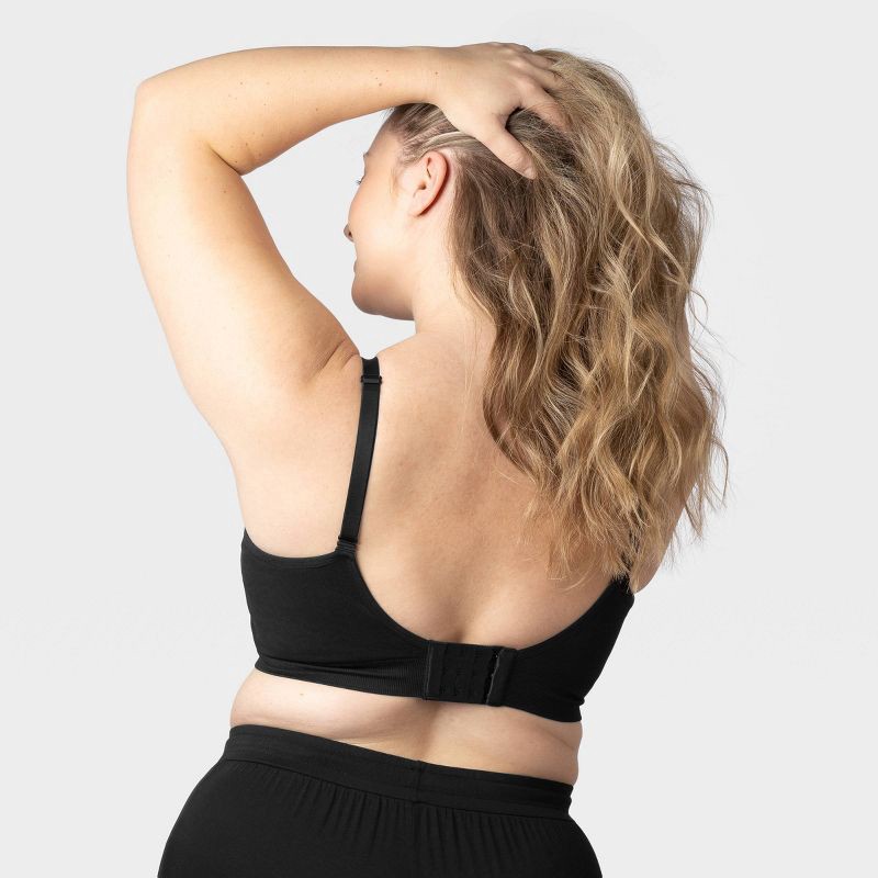 slide 2 of 7, kindred by Kindred Bravely Women's Pumping + Nursing Hands Free Bra - Black XL-Busty: Maternity, Full Coverage, 1 ct