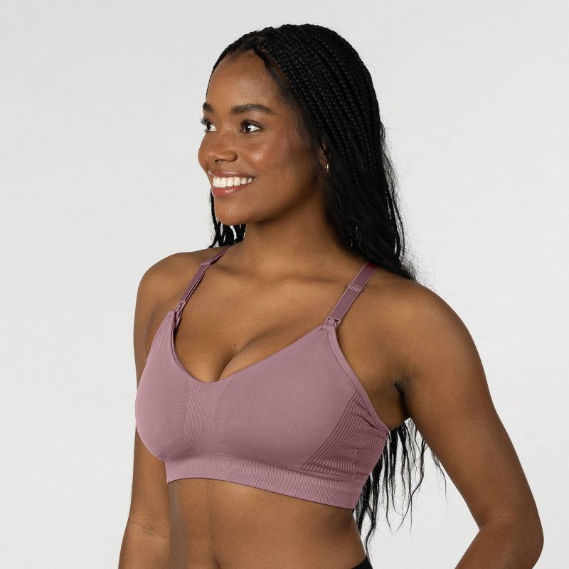 slide 3 of 9, kindred by Kindred Bravely Women's Sports Pumping & Nursing Bra - Twilight XL-Busty: Hands-Free, Light Support, Removable Padding, 1 ct