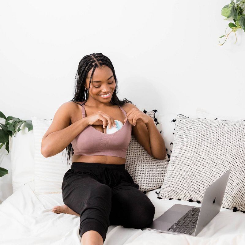 slide 6 of 9, kindred by Kindred Bravely Women's Sports Pumping & Nursing Bra - Twilight XXL-Busty: Maternity, Hands-Free, Full Coverage, Light Support, 1 ct