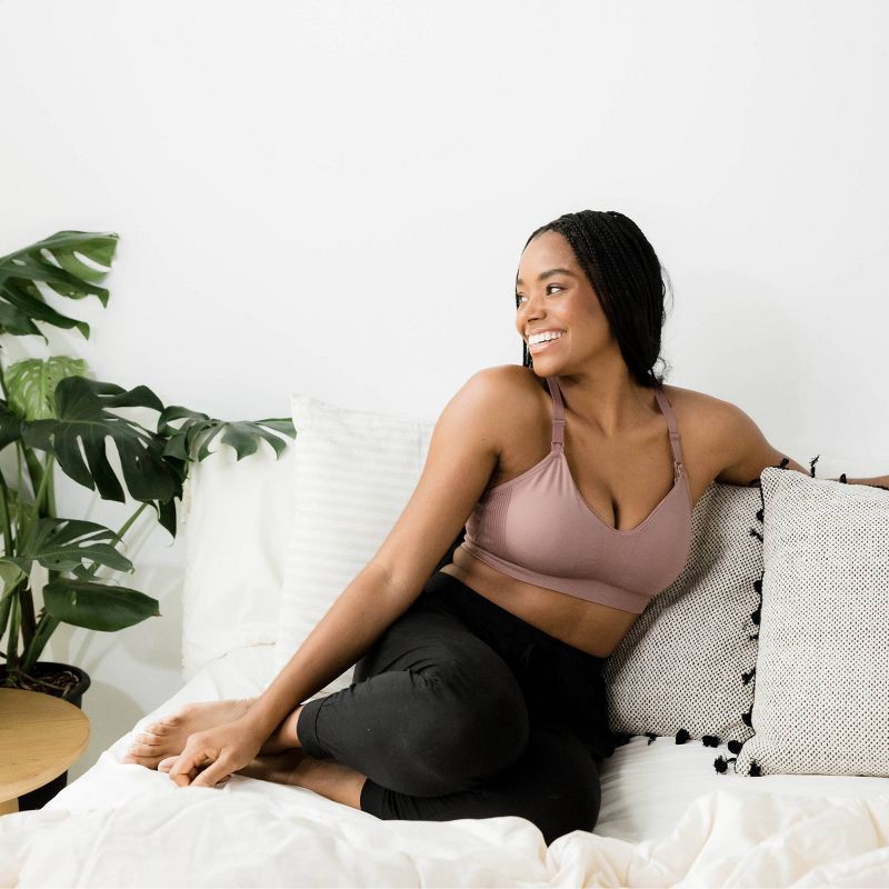 slide 7 of 9, kindred by Kindred Bravely Women's Sports Pumping & Nursing Bra - Twilight XXL-Busty: Maternity, Hands-Free, Full Coverage, Light Support, 1 ct