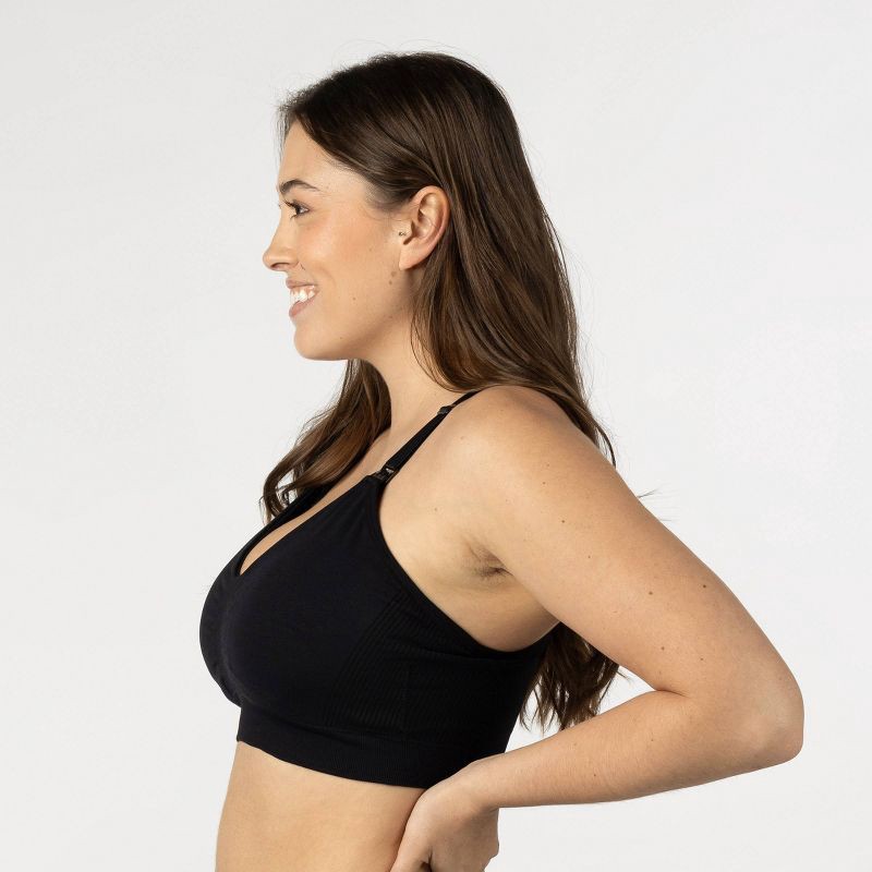 slide 3 of 8, kindred by Kindred Bravely Women's Sports Pumping & Nursing Bra - Black M: Hands-Free, Light Support, Racerback, 1 ct