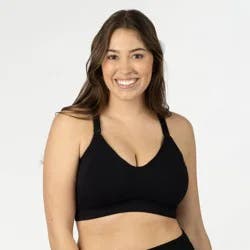 kindred by Kindred Bravely Women's Sports Pumping & Nursing Bra - Black M: Hands-Free, Light Support, Racerback