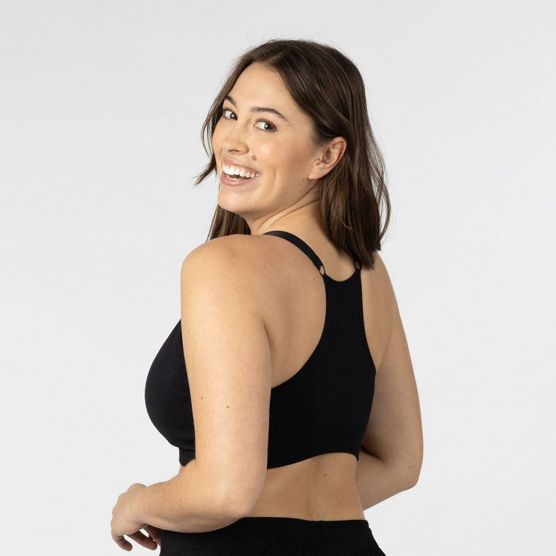 slide 2 of 8, kindred by Kindred Bravely Women's Sports Pumping & Nursing Bra - Black XL: Hands-Free, Light Support, Racerback, 1 ct
