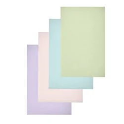 50ct Pastel Cards and Envelopes: Mara-Mi Stationery Note Cards with Envelopes for All Occasions, Solid Multi-Colored Design