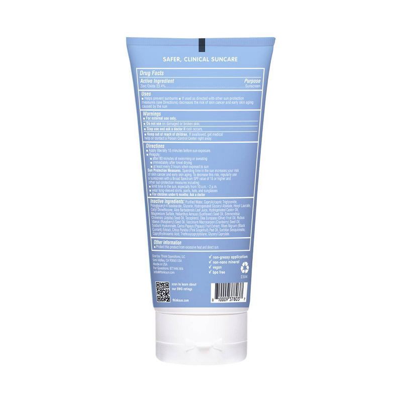 slide 9 of 12, thinksport Clear Zinc Face Mineral Sunscreen Lotion - SPF 50 - 2 fl oz, 0 x 2 fl oz