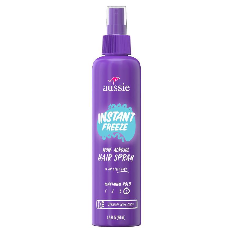 slide 9 of 10, Aussie Instant Freeze Non-Aero Hair Spray - 8.5 fl oz, 8.5 fl oz