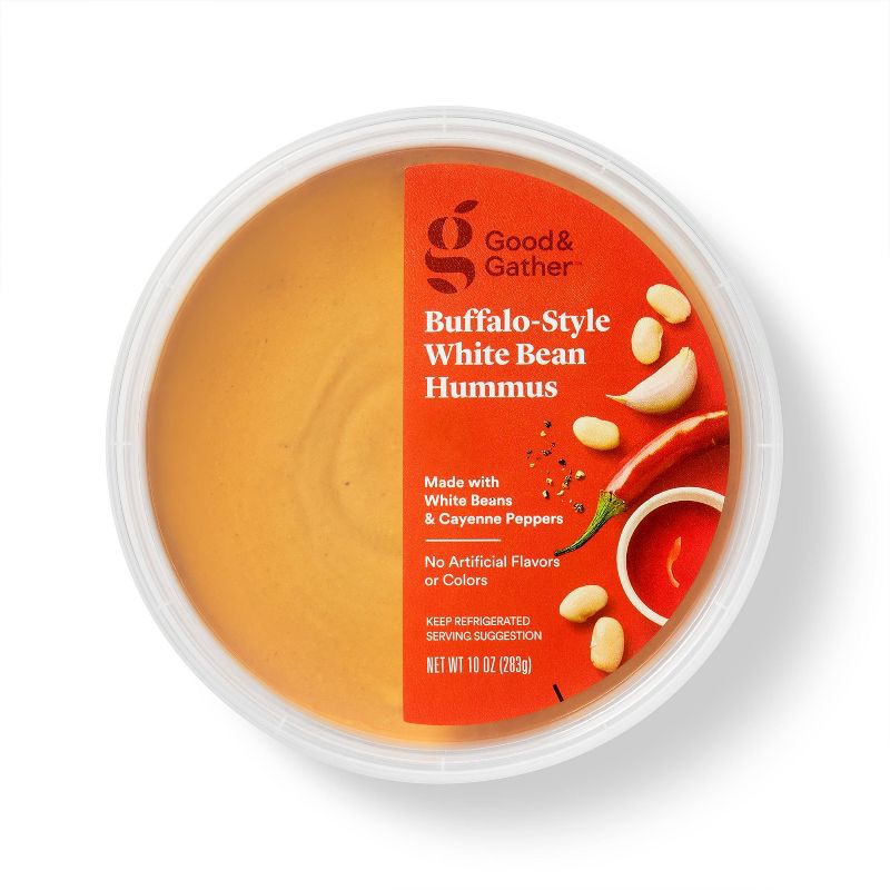 slide 1 of 4, Buffalo-Style Hummus - 10oz - Good & Gather™, 10 oz