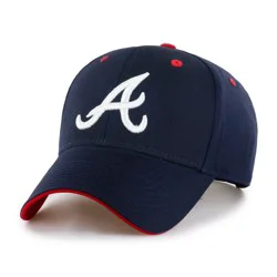 MLB Atlanta Braves Moneymaker Snap Hat: Cotton Adjustable Team Logo Cap
