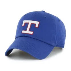 MLB Texas Rangers Clean Up Hat: Adjustable Cotton Baseball Cap