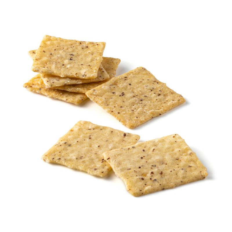 slide 2 of 5, Gluten Free Rice & Almond Flour Four Cheese Crackers - 3.5oz - Good & Gather™, 3.5 oz