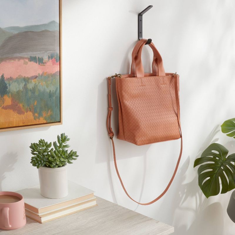 slide 2 of 3, Metal Hook Matte Black - Brightroom™, 1 ct