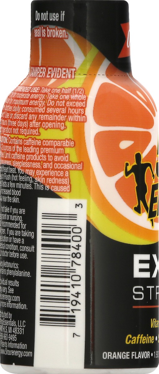 slide 12 of 13, 5-hour ENERGY Extra Strength Orange Energy Drink 1.93 oz, 1 ct