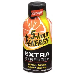 5-Hour Energy Sugar Free Extra Strength Orange Energy Shot 1.93 fl oz