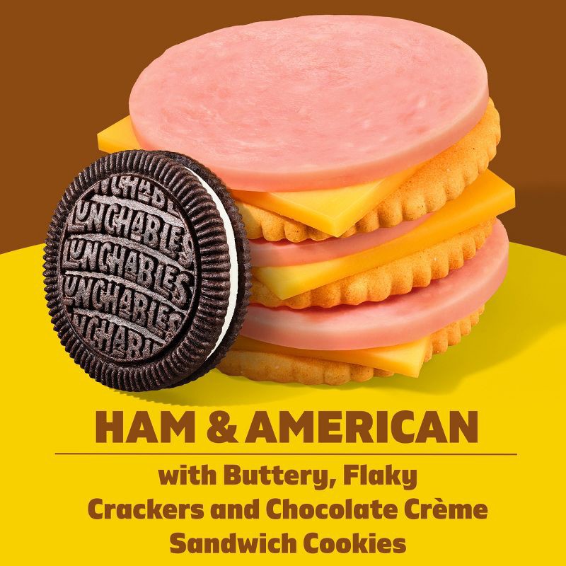 slide 4 of 8, Lunchables Ham & American Cheese - 3.2oz, 3.2 oz