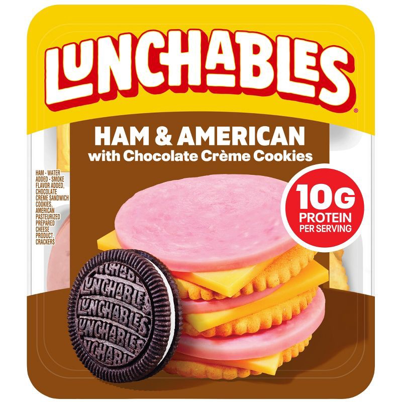 slide 1 of 8, Lunchables Ham & American Cheese - 3.2oz, 3.2 oz