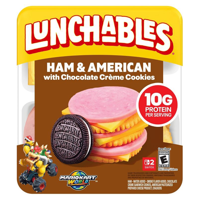 slide 1 of 9, Lunchables Ham & American Cheese - 3.2oz, 3.2 oz
