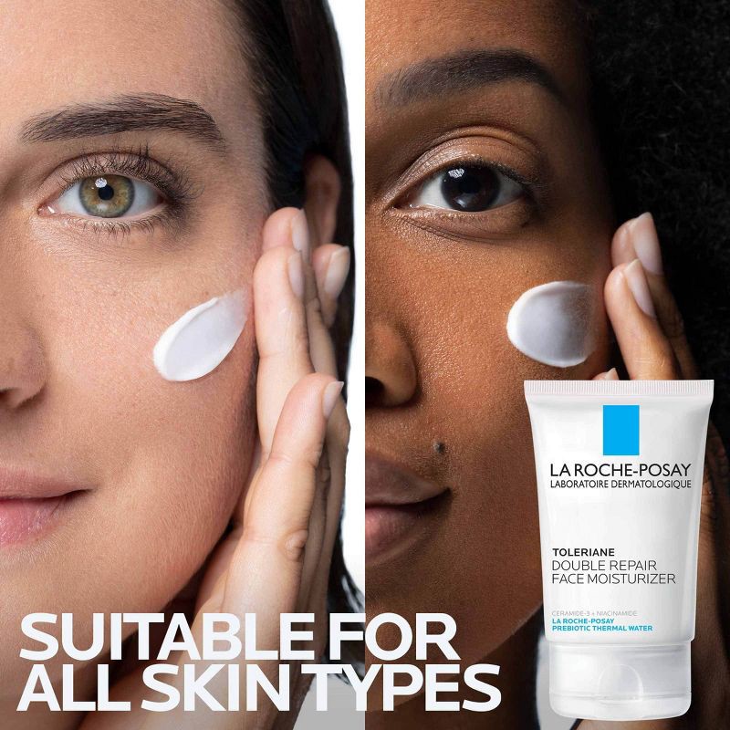 slide 6 of 9, La Roche Posay Toleriane Double Repair Face Moisturizer with Ceramide and Niacinamide - Travel Size - 1.35 fl oz, 1.35 fl oz
