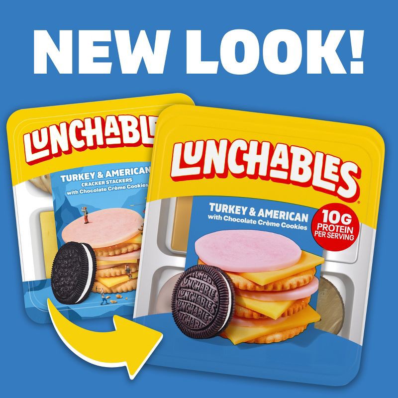 slide 3 of 9, Lunchables Turkey & American Cheese - 3.2oz, 3.2 oz