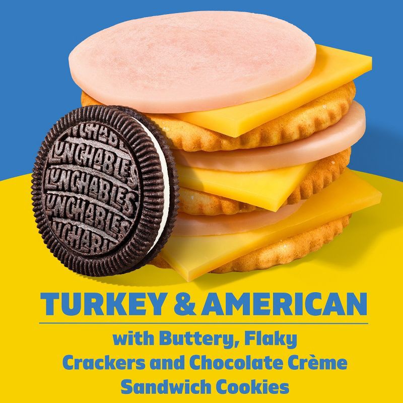 slide 4 of 9, Lunchables Turkey & American Cheese - 3.2oz, 3.2 oz