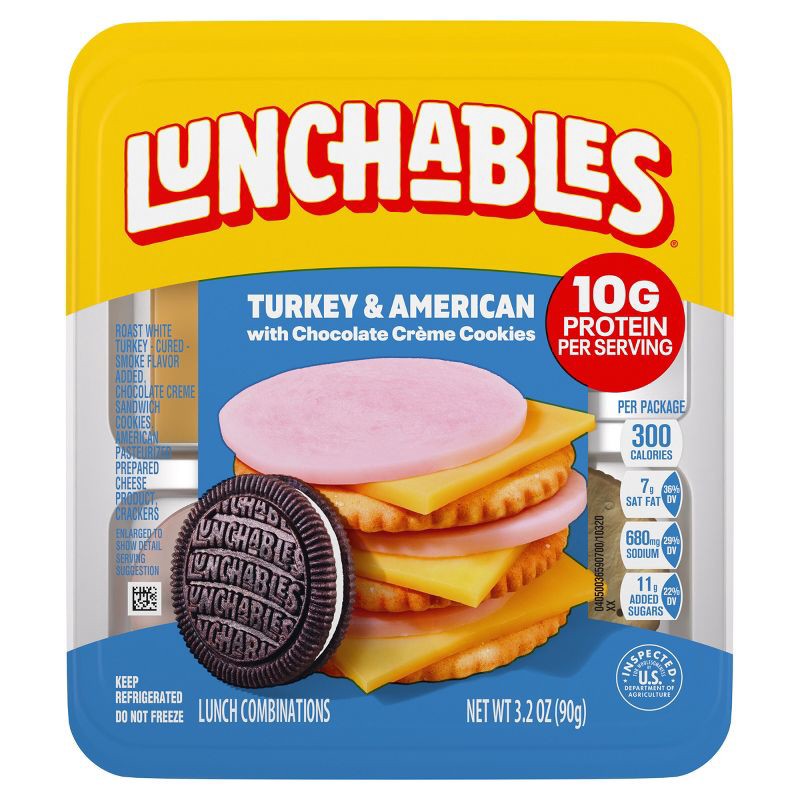 slide 9 of 9, Lunchables Turkey & American Cheese - 3.2oz, 3.2 oz