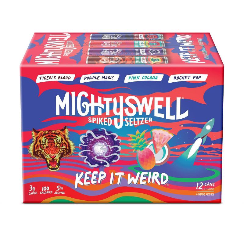 slide 2 of 10, Mighty Swell Keep It Weird Variety Pack - 12pk/12 fl oz Cans, 12 ct; 12 fl oz
