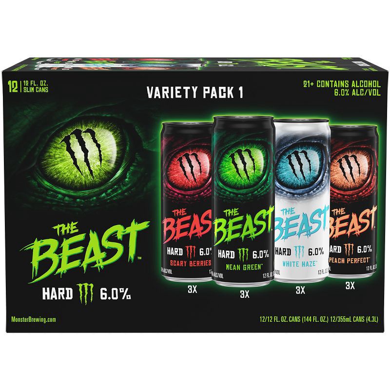 slide 3 of 9, The Beast Unleashed: Variety Pack - 12pk/12 fl oz, 12 ct; 12 fl oz