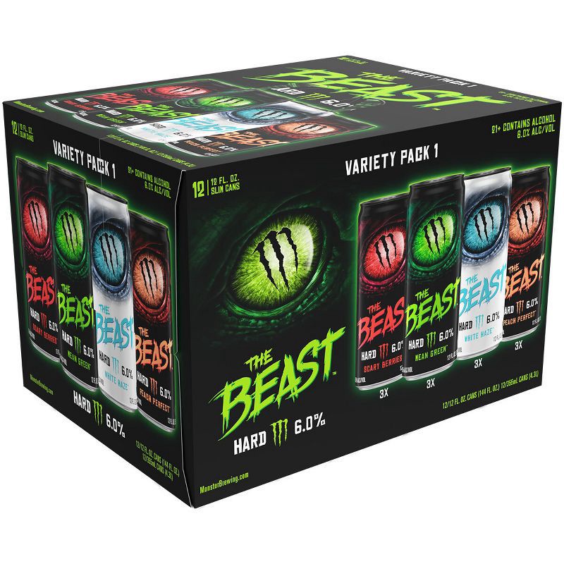 slide 4 of 9, The Beast Unleashed: Variety Pack - 12pk/12 fl oz, 12 ct; 12 fl oz