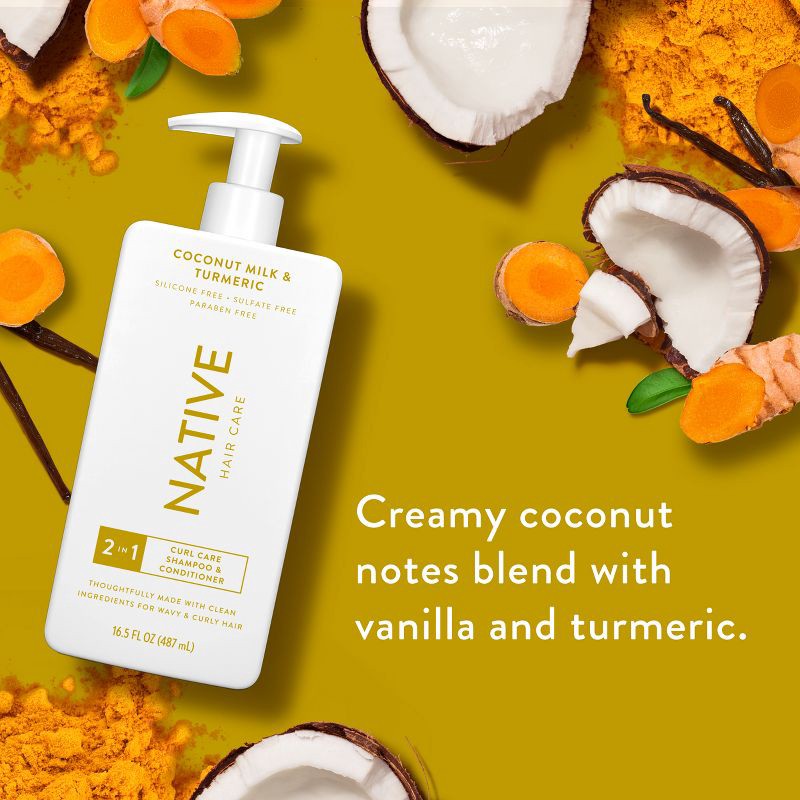slide 6 of 11, Native Coconut Milk & Turmeric Curls 2-in-1 16.5oz, 16.5 oz