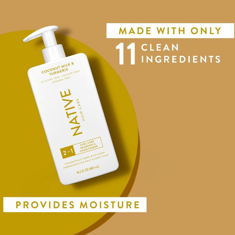 slide 10 of 11, Native Coconut Milk & Turmeric Curls 2-in-1 16.5oz, 16.5 oz