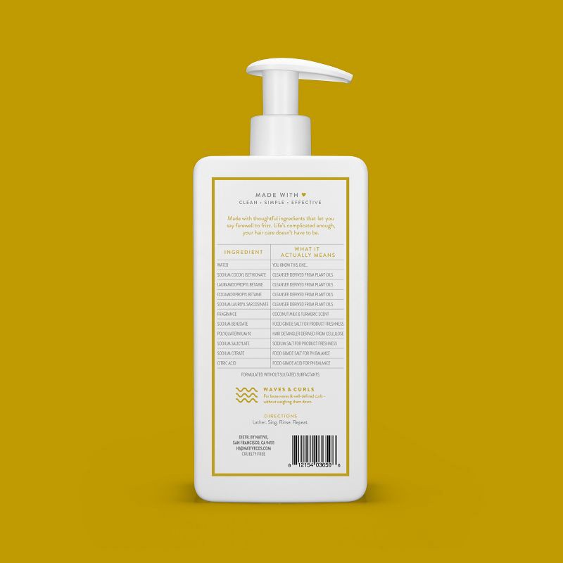 slide 5 of 11, Native Coconut Milk & Turmeric Curls 2-in-1 16.5oz, 16.5 oz